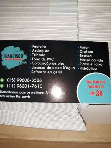 Pedreiro e pintor