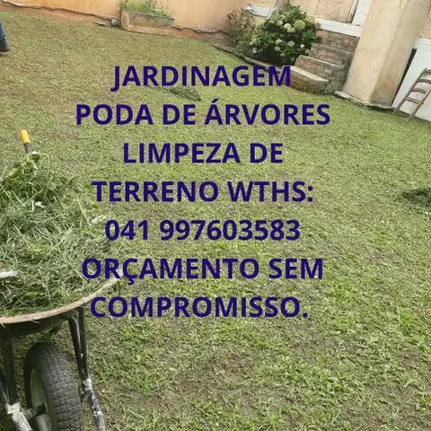 Jardinagem limpeza de terreno