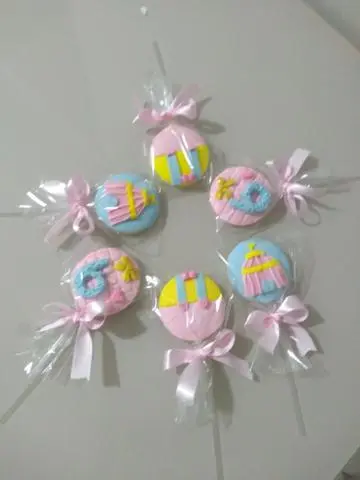 Personalizados de chocolate Circo Rosa