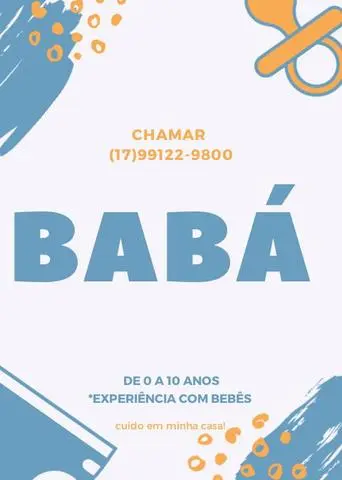 Babá ou monitora de festa infantil