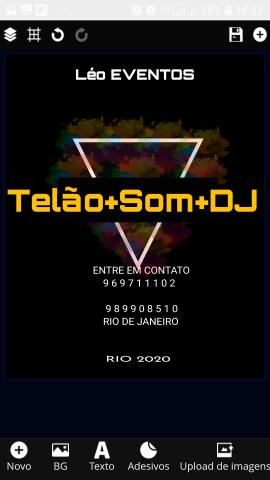 Telão projetor sonorização eventos Reserve Rio!
