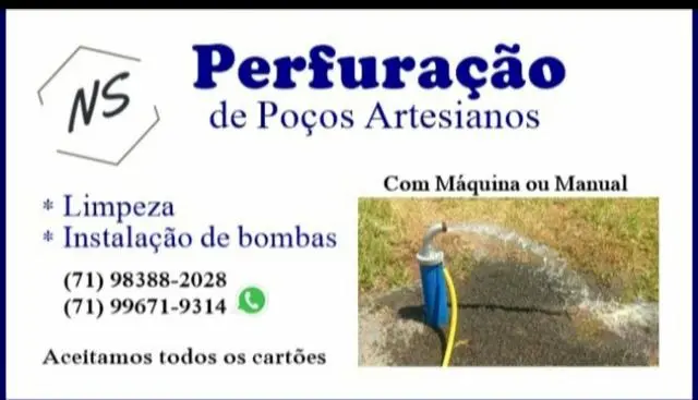 Ns perfuração de poços artesianos
