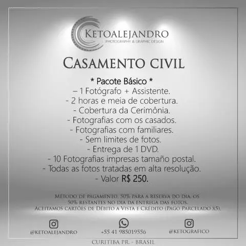 Fotógrafo e Fotografía Profissional Casamento Civil
