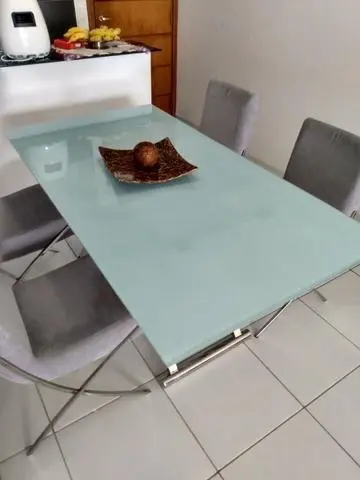 Revestimento para vidro de mesa tipo laca