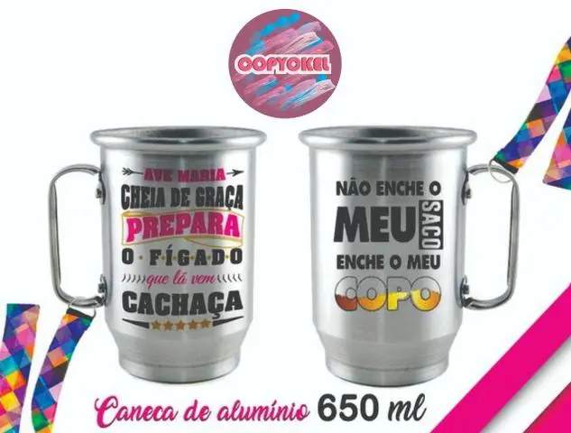 Canecas de alumínio - Carnaval 2020