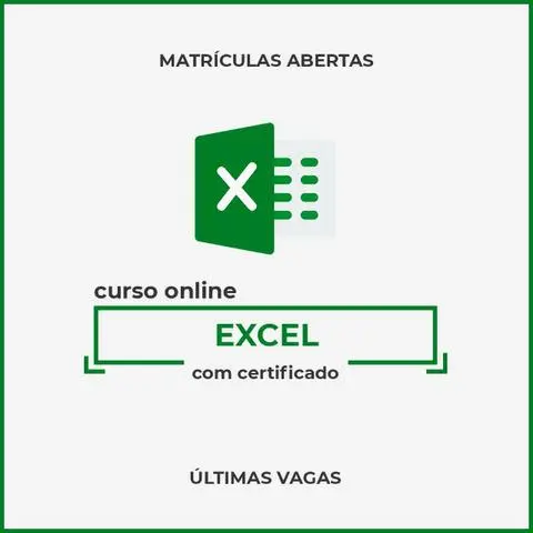 Curso de Excel - Excelente Oportunidade de Aprendizagem
