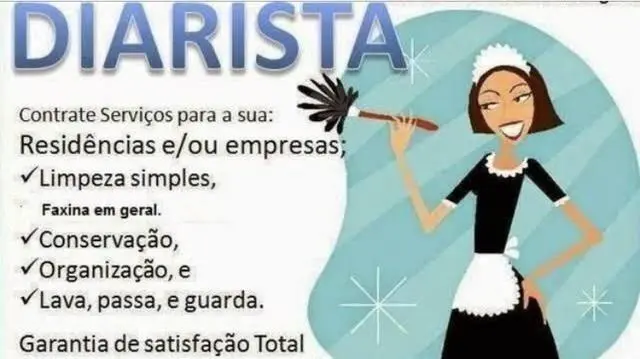 Faço faxina, passo roupas, diarista e limpeza pós obra