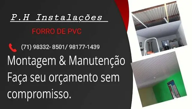 Instalação de Forro de pvc