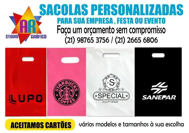 Sacolas personalizadas