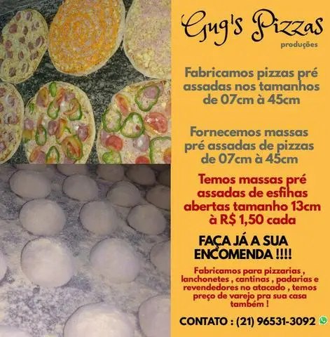 Pizzas Semi Assadas