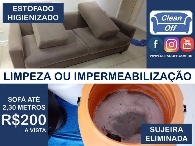 Limpeza e impermeabilização de estofados