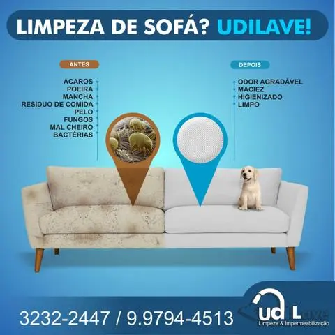 Limpeza de sofás e tapetes