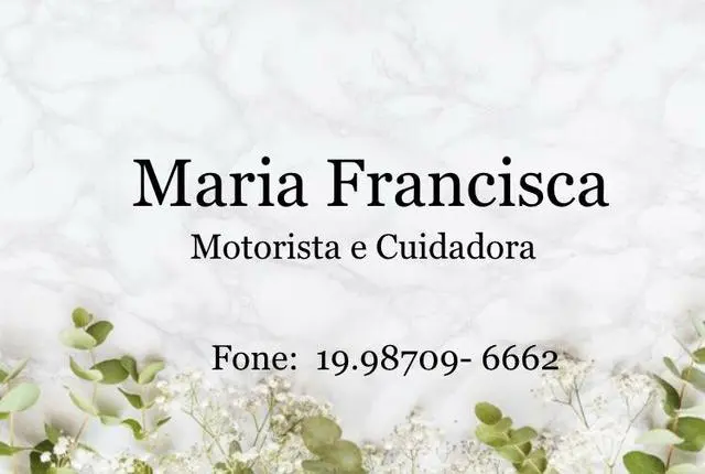Motorista E Cuidadora