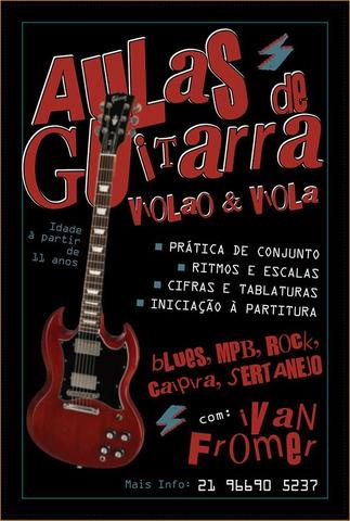 Aulas de Violão Guitarra e Viola na zona sul