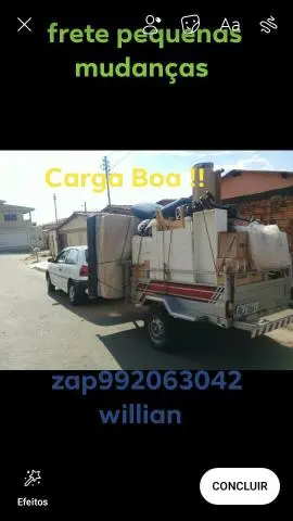 Frete mudanças