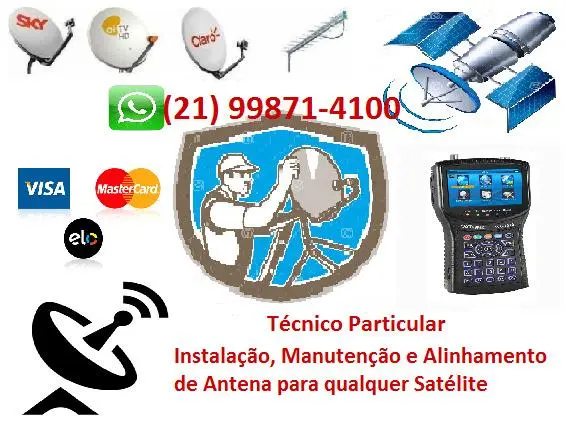 Instalador de Antena Particular SKY, Claro tv, OI tv, Outros