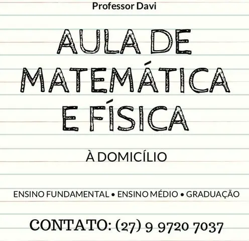 Aula de matemát. e física