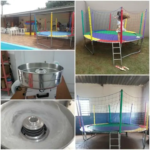 Máquina de algodão doce + pula pula à partir de 120 reais