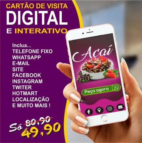 Cartão de Visita Digital Interativo
