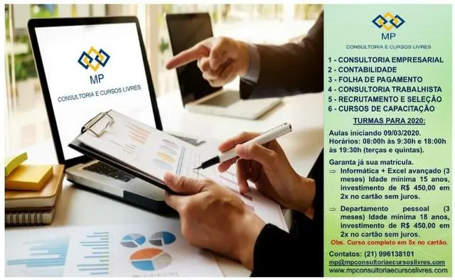 Cursos e Treinamentos - Informática e Departamento Pessoal