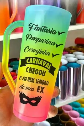 Caneca adesivada slim