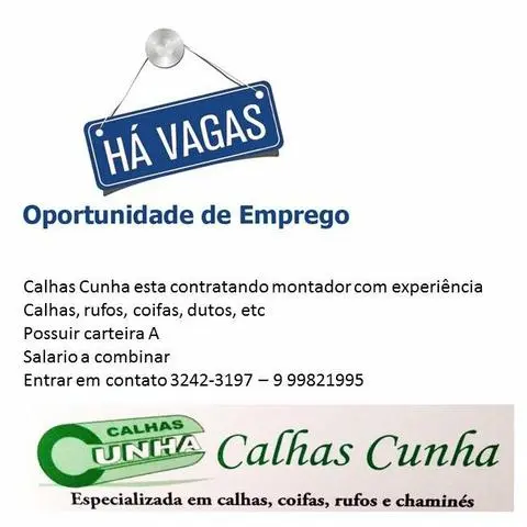 Instalador de calhas com experiência