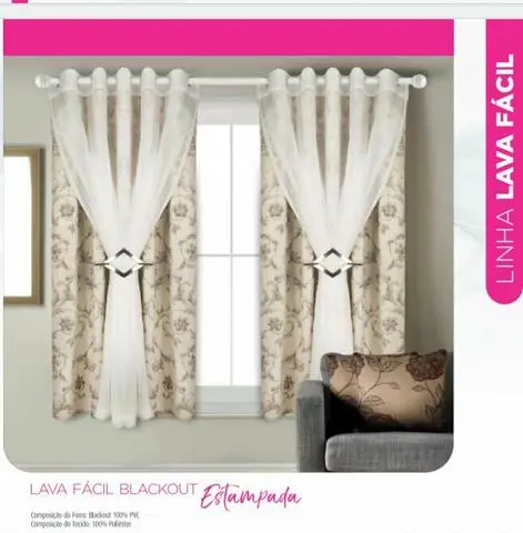 Cortinas pvc e poliéster
