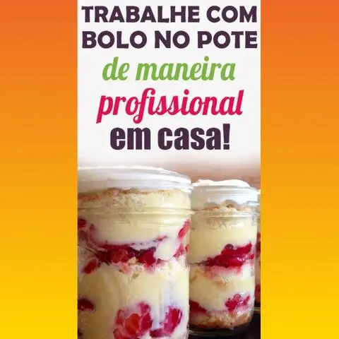 Curso online Apostilas de Bolo de Pote Gourmet + 2 Bônus