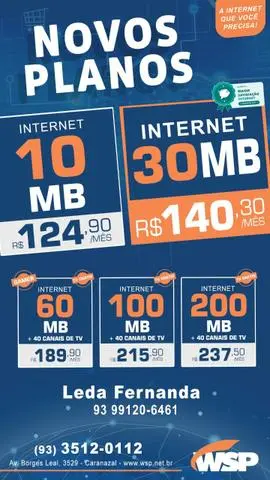 Planos de internet