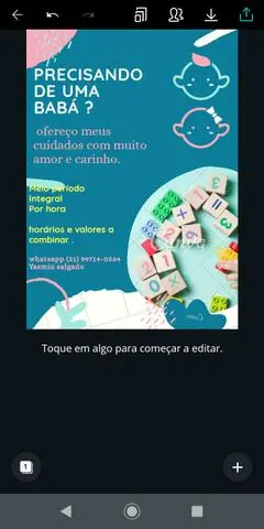 Cuida-se de crianças