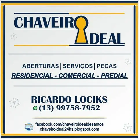 Chaveiro Residencial em Santos