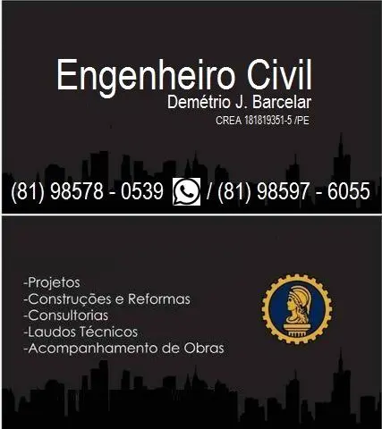 Engenhario Civil : Consultoria, Projetos, laudos, Serviços diversos