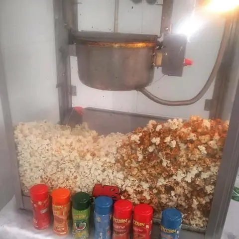 Algodão doce e pipoca de cinema