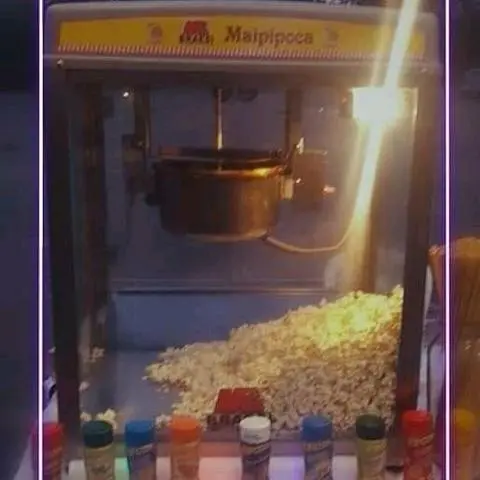 Algodão doce e pipoca de cinema