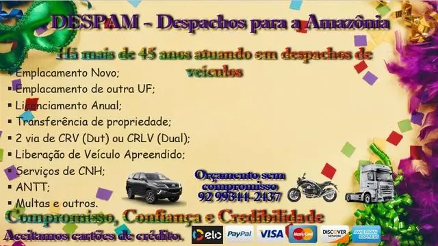 Despam - Despachante de Veículos e CNH