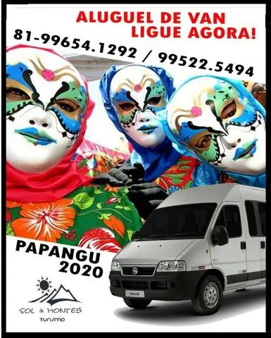 Vá de van para o carnaval!