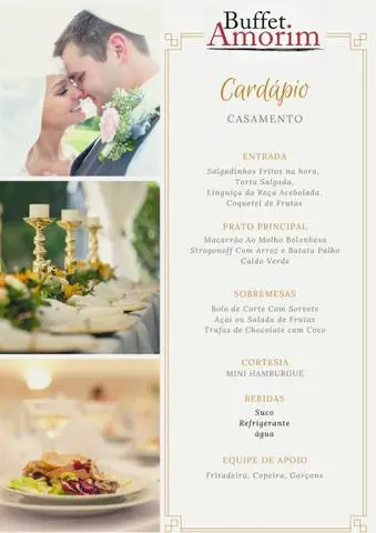Promoção Buffet Casamento para casal vinte