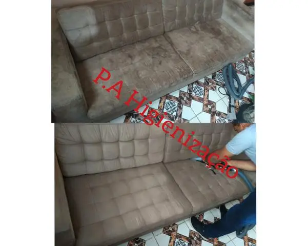Limpeza e higienização de estofados em até 3x no cartão