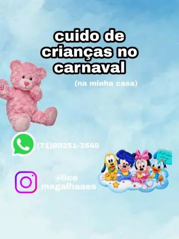 Cuido de crianças no carnaval