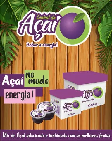 Açaí / morangos / polpa de frutas