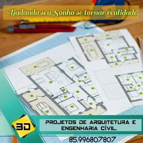 Projeto Arquitetônico e Hidro-sanitário. (Todo projeto para regularizar sua Obra)