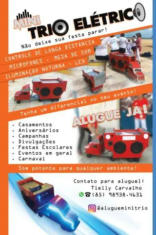  Aluguel de Som para Eventos - Mini Trio Elétrico // - Inove seu evento e sua festa!!