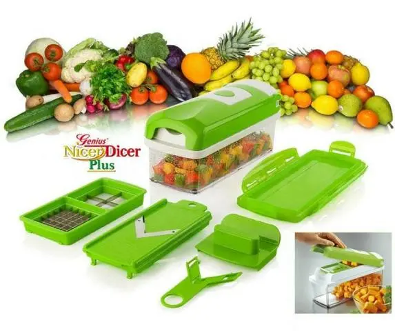 Nicer Dicer Plus Cortador Fatiador Legumes Verduras Frutas -Fazemos Entregas