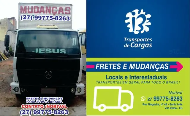 Caminhão Frentes e Mudanças
