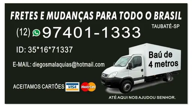 FRETES e MUDANÇAS para todo BRASIL !!!!