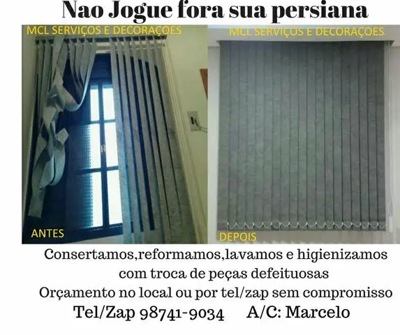 Conserto e Manutenção em Persianas e Cortinas