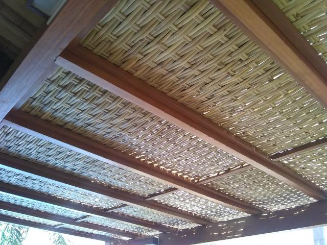 Esteiras de bambú