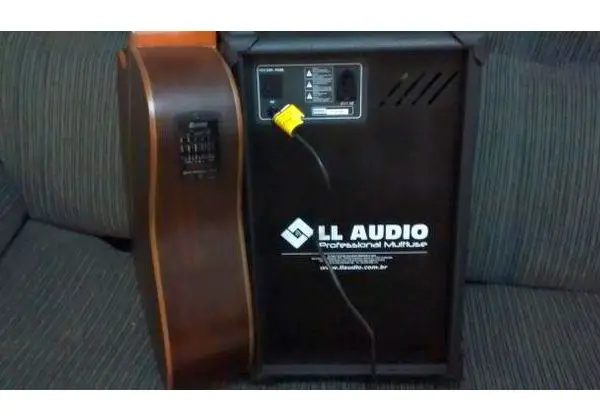 Violão folk rozini + caixa de som ll audio quase novo 6 vez no cartao