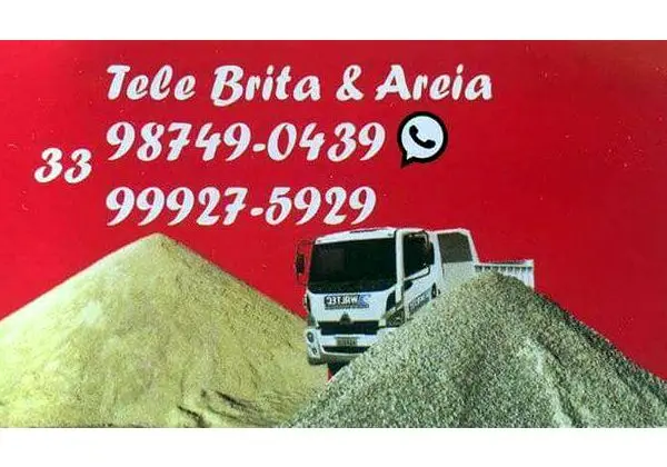 Brita areia e pó de pedra