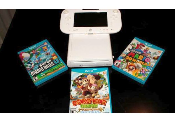 Nintendo Wii u basic 8gb brinde 3 jogos